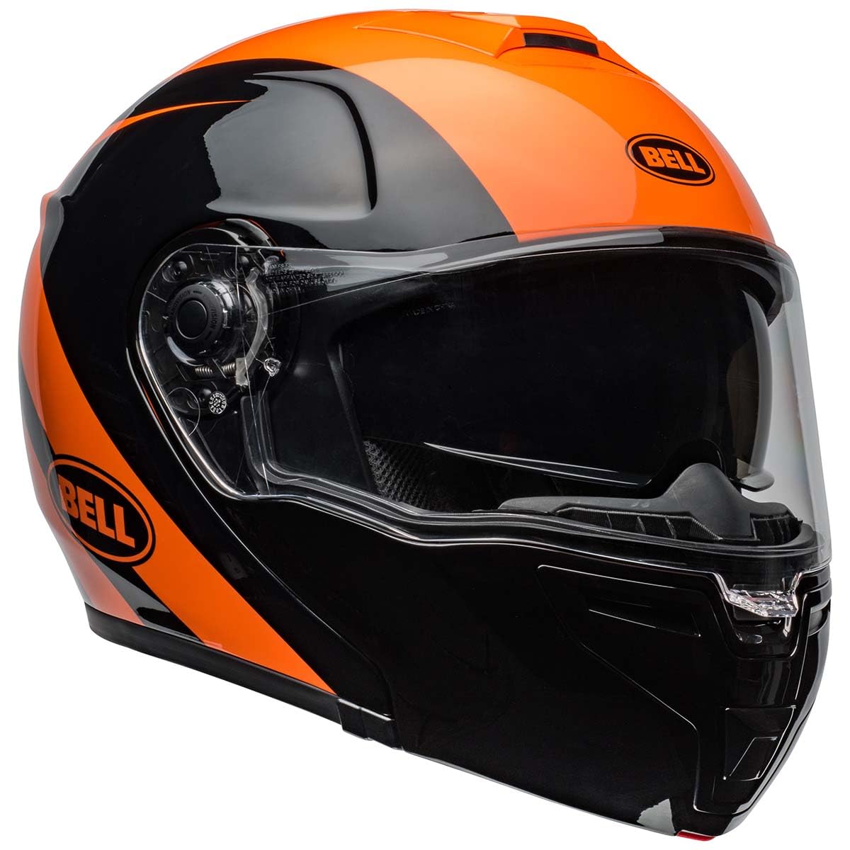 Amazon.com: Bell SRT Modular Helmet (Gloss Velo Black/Orange